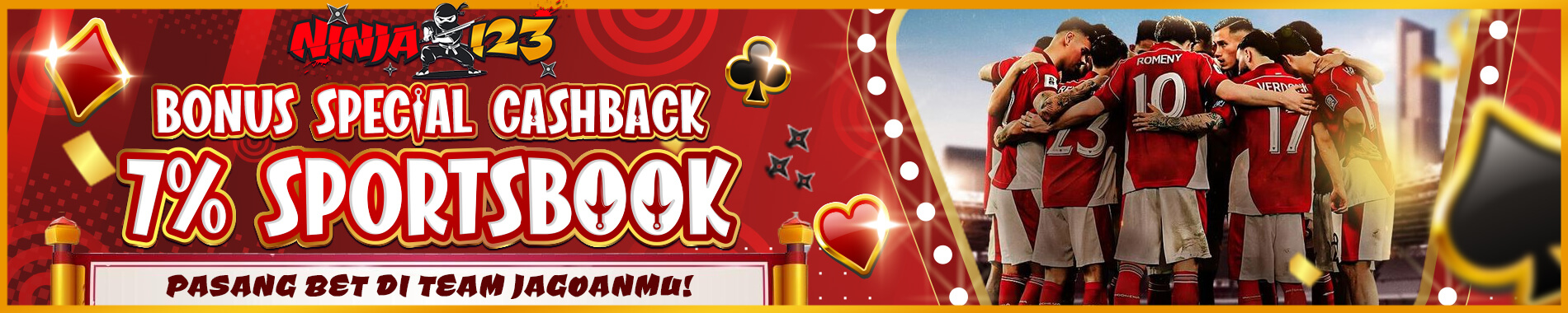ninja123 bonus cashback sport
